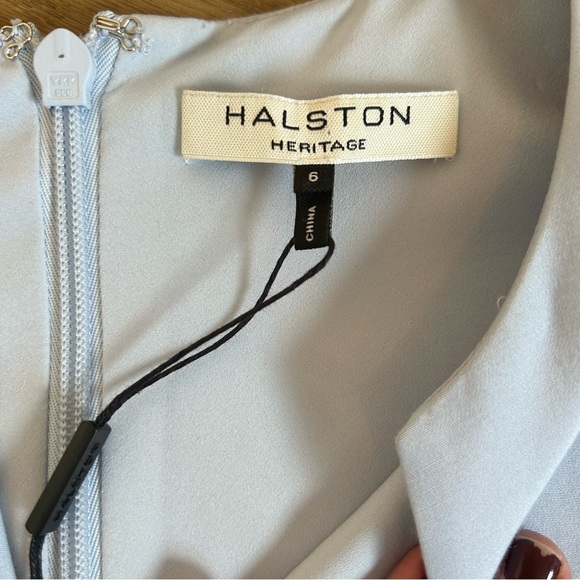 NWT HALSTON Heritage Blue Dress - Picture 7 of 11